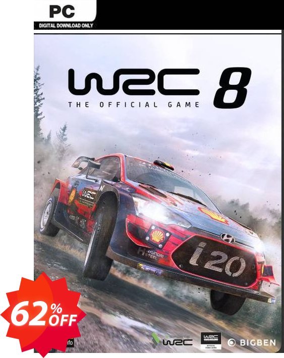 WRC 8 FIA World Rally Championship PC Coupon code 62% discount 