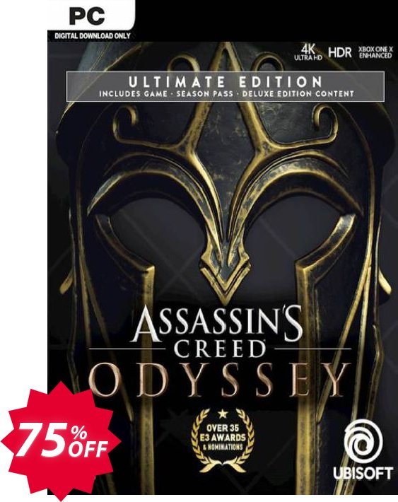 Assassin's Creed Odyssey - Ultimate Edition PC Coupon code 75% discount 