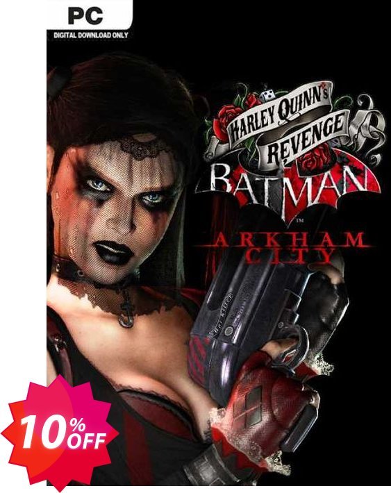 Batman Arkham City Harley Quinn's Revenge PC Coupon code 10% discount 