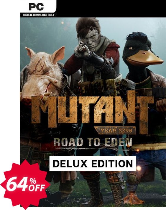 Mutant Year Zero Road to Eden Deluxe Edition PC Coupon code 64% discount 