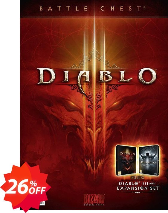 Diablo III 3 Battle Chest PC Coupon code 26% discount 