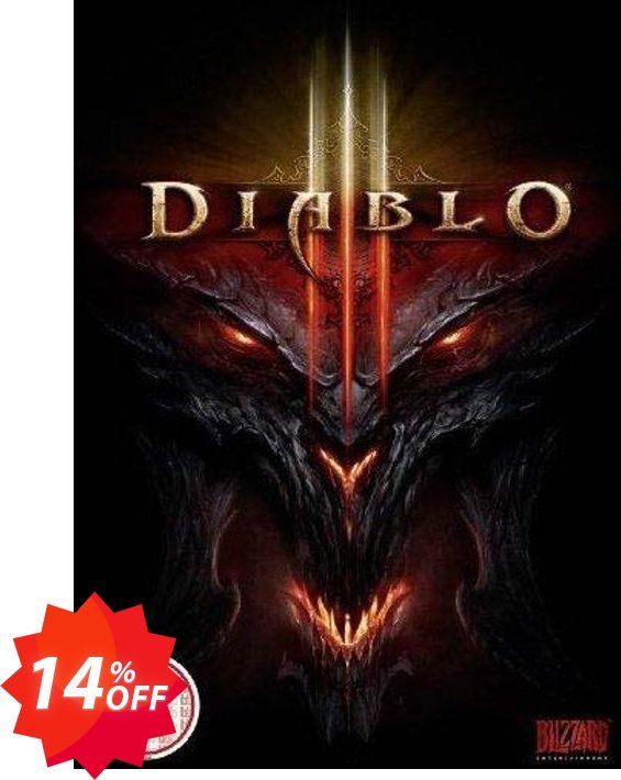 Diablo III 3, PC/MAC  Coupon code 14% discount 