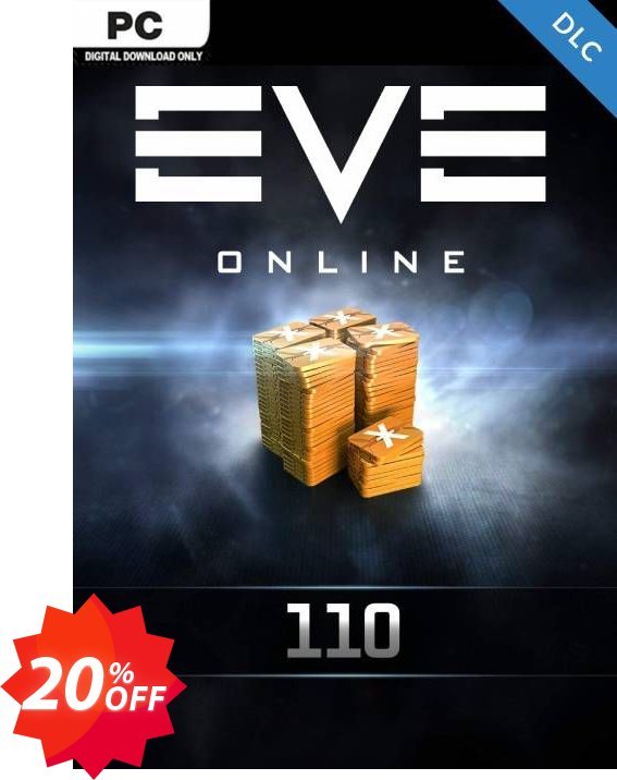 EVE Online - 110 Plex Card PC Coupon code 20% discount 