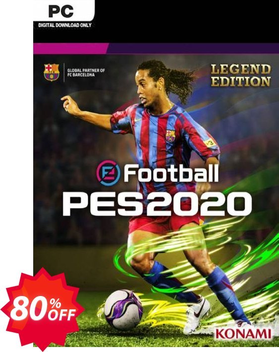 eFootball PES 2020 Legend Edition PC Coupon code 80% discount 