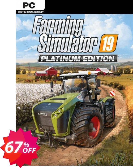 Farming Simulator 19 - Platinum Edition PC Coupon code 67% discount 