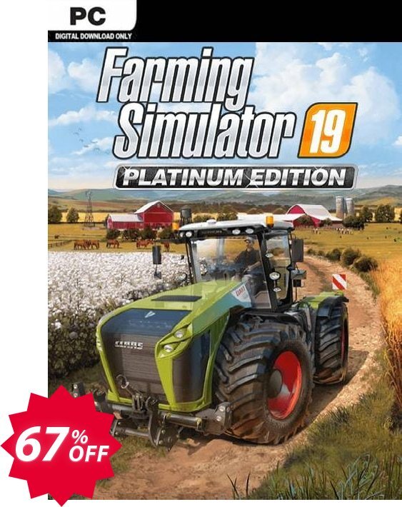 Farming Simulator 19 - Platinum Edition PC Coupon code 67% discount 