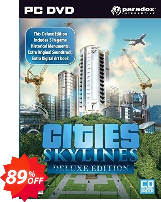 Cities Skylines Deluxe Edition PC/MAC Coupon code 89% discount 