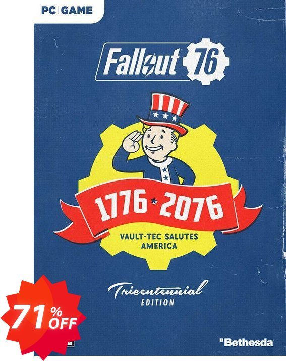 Fallout 76 Tricentennial Edition PC, AUS/NZ  Coupon code 71% discount 