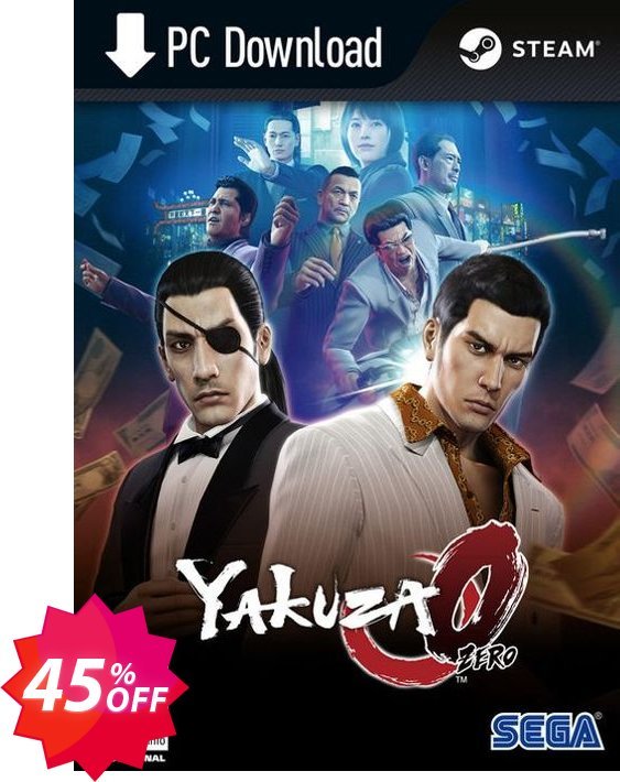 Yakuza 0 PC Coupon code 45% discount 