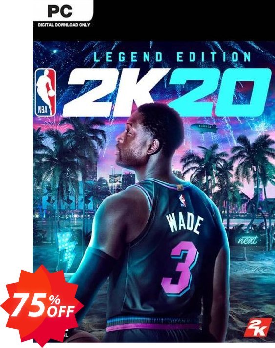 NBA 2K20 Legend Edition PC, EU  Coupon code 75% discount 