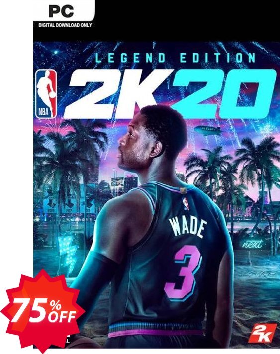 NBA 2K20 Legend Edition PC, EU  Coupon code 75% discount 