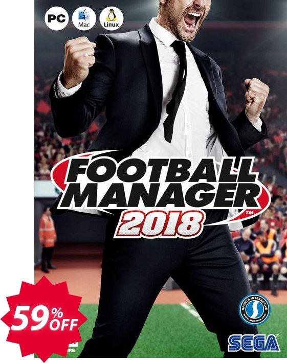 Football Manager, FM 2018 PC/MAC Coupon code 59% discount 