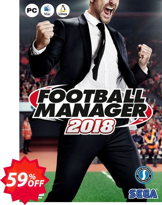 Football Manager, FM 2018 PC/MAC Coupon code 59% discount 