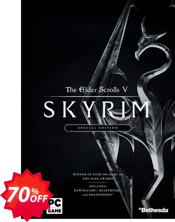 The Elder Scrolls V 5 Skyrim Special Edition PC Coupon code 70% discount 