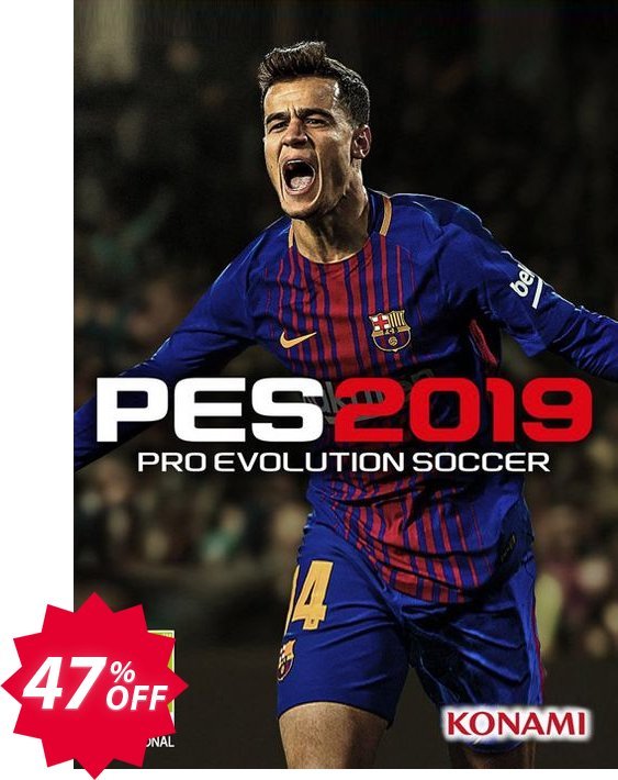 Pro Evolution Soccer, PES 2019 PC Coupon code 47% discount 