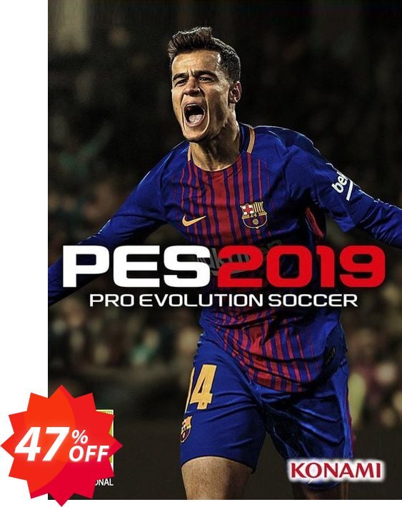 Pro Evolution Soccer, PES 2019 PC Coupon code 47% discount 