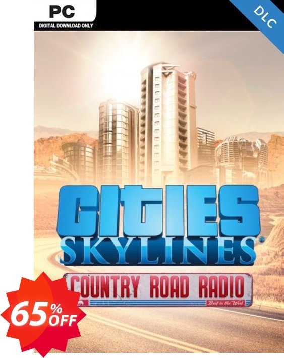 Cities Skylines - Country Road Radio DLC Coupon code 65% discount 