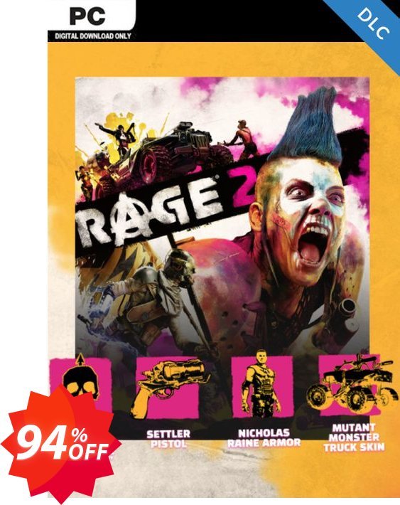 Rage 2 PC DLC, EMEA  Coupon code 94% discount 