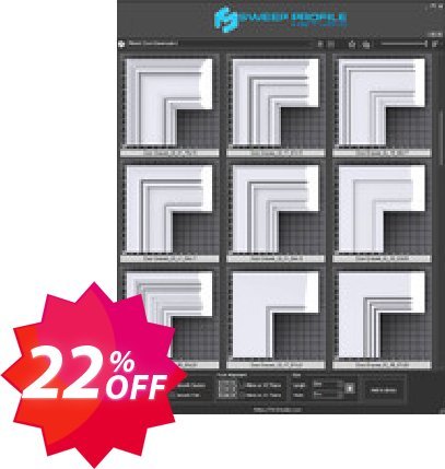 K-studio Sweep Profile Mitered Door Drawer 2 Coupon code 22% discount 