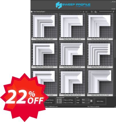 K-studio Sweep Profile Panel Chair Rail Molding-B 2 Coupon code 22% discount 