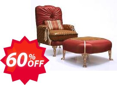K-studio Classic Armchair with Ottoman Coupon code 60% discount 