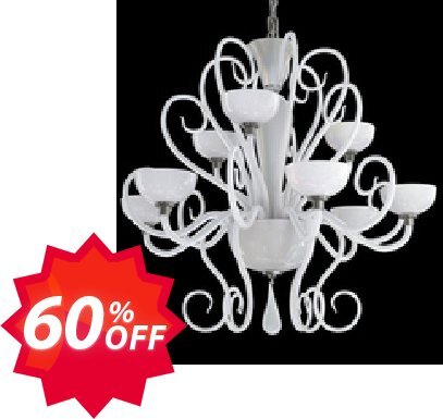 K-studio Murano glass chandelier Coupon code 60% discount 