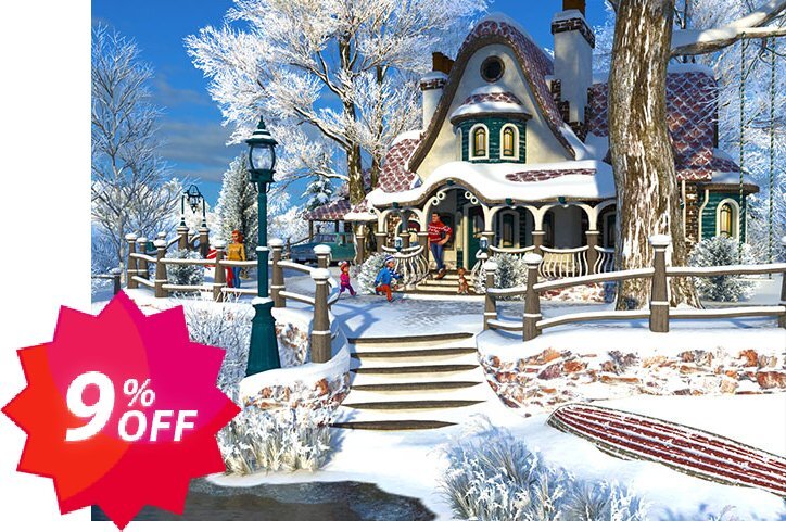 3PlaneSoft Winter Cottage 3D Screensaver Coupon code 9% discount 