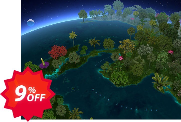 3PlaneSoft Plant World 3D Screensaver Coupon code 9% discount 