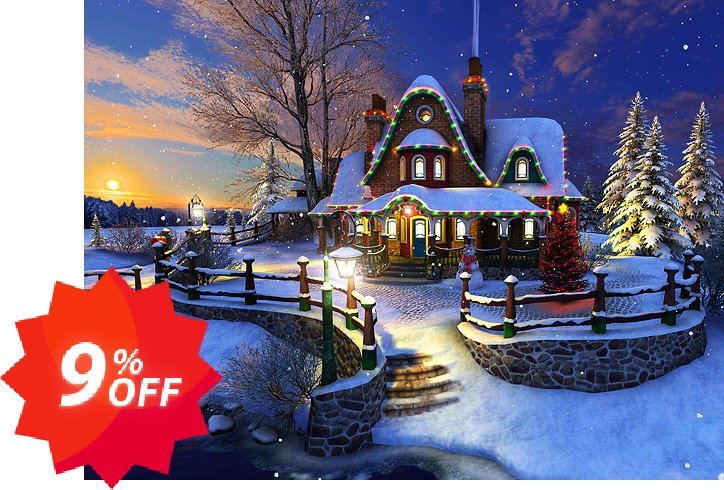 3PlaneSoft White Christmas 3D Screensaver Coupon code 9% discount 