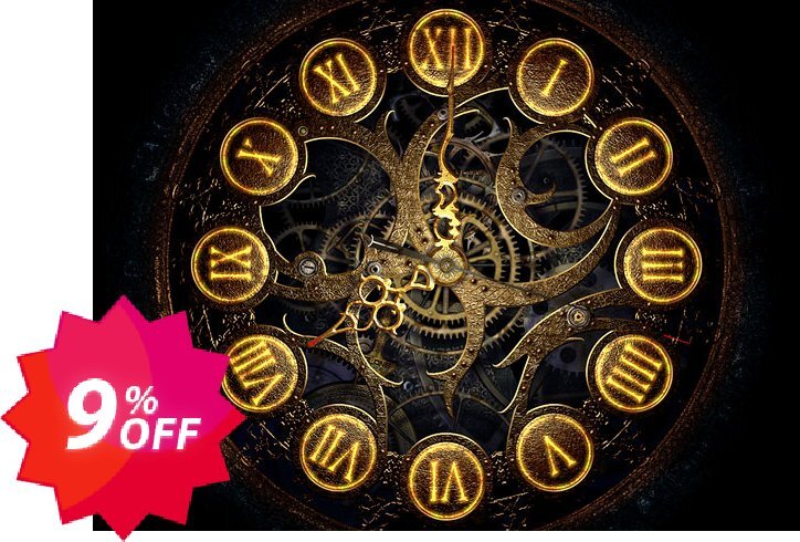 3PlaneSoft Mechanical Clock 3D Screensaver Coupon code 9% discount 