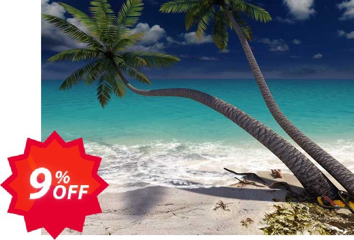 3PlaneSoft Sandy Beach 3D Screensaver Coupon code 9% discount 