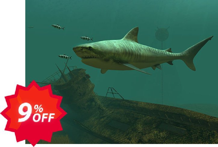 3PlaneSoft Tiger Sharks 3D Screensaver Coupon code 9% discount 