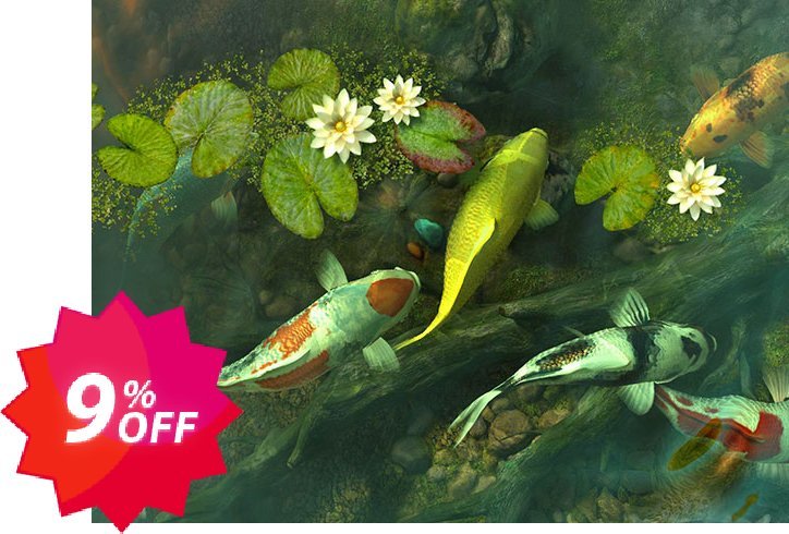 3PlaneSoft Koi Pond - Garden 3D Screensaver Coupon code 9% discount 
