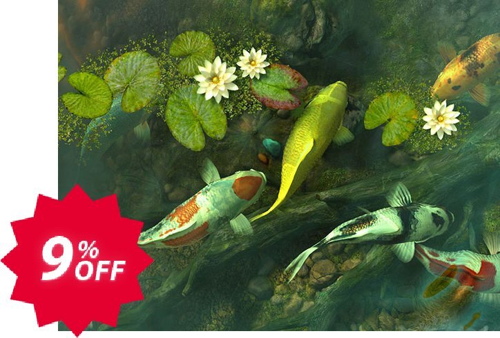 3PlaneSoft Koi Pond - Garden 3D Screensaver Coupon code 9% discount 