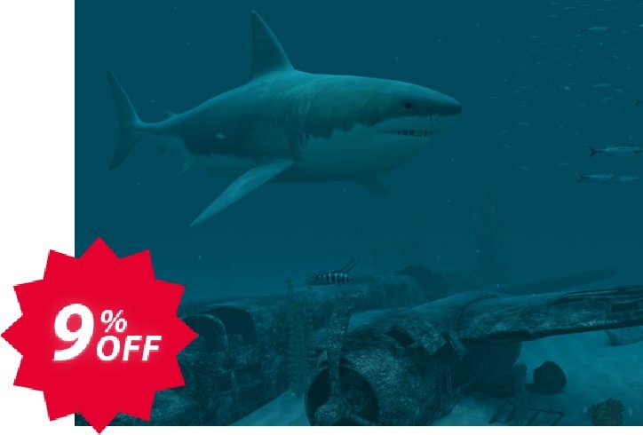 3PlaneSoft Sharks - Great White 3D Screensaver Coupon code 9% discount 