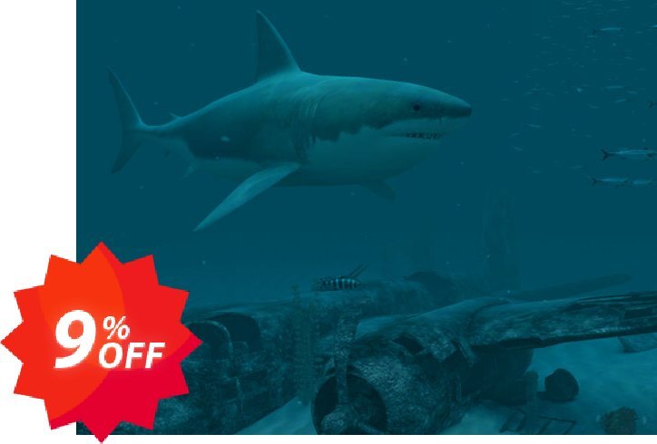 3PlaneSoft Sharks - Great White 3D Screensaver Coupon code 9% discount 