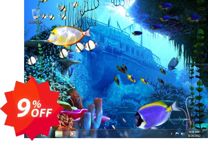 3PlaneSoft Coral Reef 3D Screensaver Coupon code 9% discount 