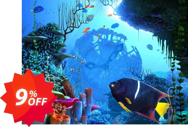 3PlaneSoft Coral Clock 3D Screensaver Coupon code 9% discount 