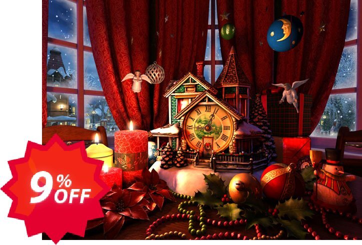 3PlaneSoft Christmas Evening 3D Screensaver Coupon code 9% discount 