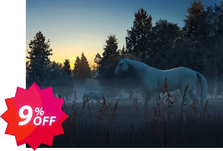 3PlaneSoft Fog Horses 3D Screensaver Coupon code 9% discount 