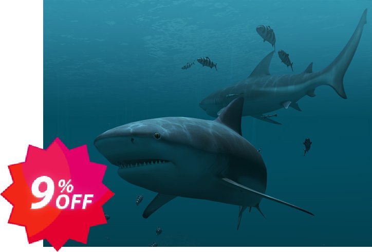 3PlaneSoft Sharks 3D Screensaver Coupon code 9% discount 