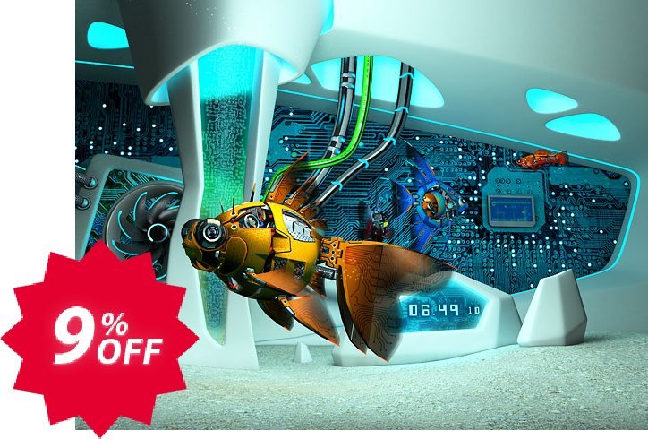 3PlaneSoft Cyberfish 3D Screensaver Coupon code 9% discount 