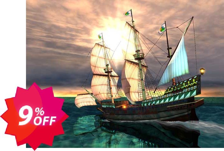 3PlaneSoft Galleon 3D Screensaver Coupon code 9% discount 