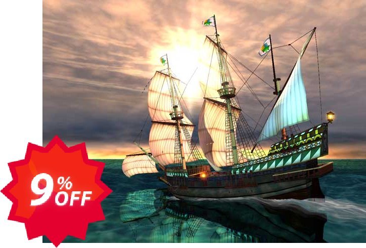 3PlaneSoft Galleon 3D Screensaver Coupon code 9% discount 