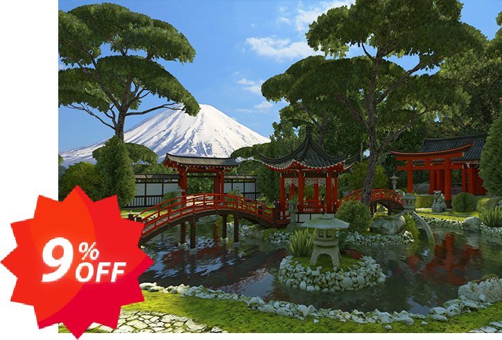 3PlaneSoft Japanese Garden 3D Screensaver Coupon code 9% discount 