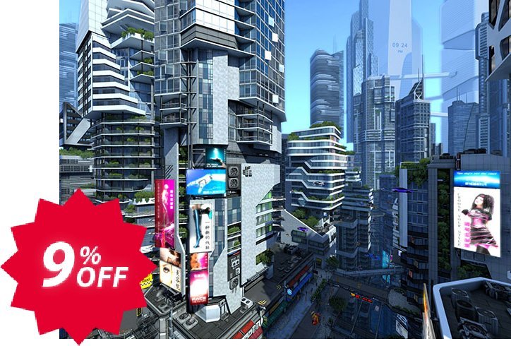 3PlaneSoft Futuristic City 3D Screensaver Coupon code 9% discount 