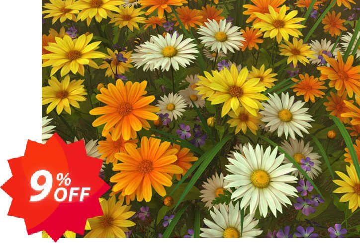 3PlaneSoft Wildflowers 3D Screensaver Coupon code 9% discount 