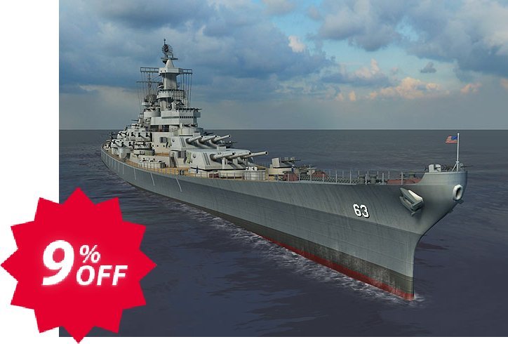 3PlaneSoft Battleship Missouri 3D Screensaver Coupon code 9% discount 