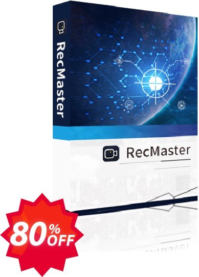 RecMaster Lifetime Plan, 2 PCs  Coupon code 80% discount 