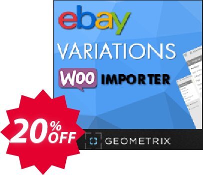 eBay Variations WooImporter, Add-on  Coupon code 20% discount 